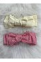 Baby Girl Bowknot 2-Piece Bandana - 3
