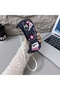 iPhone 16 Compatible Denim Patterned Textured Strap Bag Design Phone Case - Aesthetic Handbag Case - 6