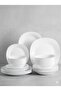 18 Pcs Opal ware Dinner Set 6 x Dinner set, 6 x Dessert plate, 6 x Bowl Dishwasher Microwave Freezer Safe - 2