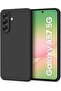 Samsung Galaxy A57 5G Case Cover Soft Silicone Slim fit TPU, Matte, Shockproof, Anti-fingerprint (Black)