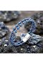Double Blue and Silver Color Hematite Steel Bracelet 31682B20D6 - 3