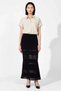 Women's Maxi Length Knitwear Skirt Lace Detailed Transparent Fabric High Waist Elastic Comfortable Cut Daily Modern - 4