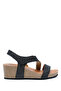 K14883 Soft Step Women's Wedge Heeled Cork Sandals 36-41