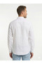 100% Pure Linen Block Color Men's Shirt - Orange White Striped Premium Summer Shirt - 3