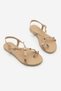 Women's Cross-Strapped Stone Daily Sandals Narmelo Beige