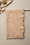100% Cotton Natural Textured 4 Layer Muslin Baby Blanket - 2