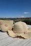 Gift for Girls: Flower Detailed Straw Bag and Hat |   Beige Color Trend Beach Combination - 6
