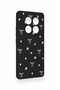 Redmi Note 14 Pro 5g Compatible Mini Bow Black Patterned Silicone Case - 3