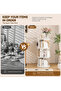 360° Rotating 3‑Tier（4‑Tier） Bookshelf with Anti-Fall Protective Baffle, for Study Room, Living Room - 6