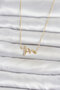 Brass Gold Color Heart Rhythm Model Women's Necklace