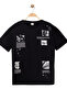 Men's Basic Short Sleeve 100% Cotton Printed T-Shirt with Embroidery Detail, Cool and Comfortable Black T-Shirt - 5