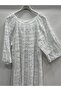 White Italian Plus Size Lace Laced Lined Long Dress 42 - 50 Size - 3