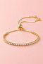 Gold Color Waterway Stone Adjustable Women's Bracelet