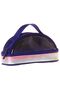 Navy Blue Rainbow Shiny Fabric Detailed (Dark Blue - Multicolor) Girls' Pencil Bag/Pencil Holder - K1864