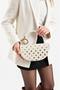 Sakura Model Gold Accessory Chain Detailed Navy Blue Special Occasion Evening Dress Hand Shoulder Bag - 2