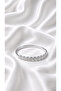 Nefalys Silver Color Leaf Motif Stone Cuff Bracelet – Elegant Women's Bracelet - 3