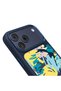 iPhone 17 Pro Case M-Safe Compatible 3D Printed Design Graffiti Series Cover Navy Blue-Yellow - 4