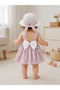 Ley Bebe Crispy Floral Hat Strap Dress