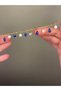 Steel Bracelet with Star and Lapis Lazuli Pendants - 2