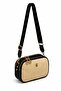 Black Straw Women's Crossbody Multi-Compartment Shoulder Bag |   Daily Use Stylish Design - 2