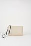 Women's Bellis Knitted Mink Lined Faux Leather Wrist Strap Portfolio Handbag and Clutch Bag - 2