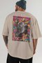 For Dog Lovers 28 Beige Oversize T-Shirt with Dog Print on the Back 100% Cotton Unisex Dog Lover Premium Design - 5