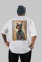 For Dog Lovers 25 White Oversize T-Shirt with Dog Print on the Back 100% Cotton Unisex Dog Lover Premium Design - 2