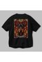 For Dog Lovers 29 Black Oversize T-Shirt with Dog Print on the Back 100% Cotton Unisex Dog Lover Premium Design - 3