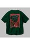 For Dog Lovers 11 Green Oversize T-Shirt with Dog Print on the Back 100% Cotton Unisex Dog Lover Premium Design - 3