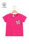 Baby Girl Butterfly Printed Casual Short Sleeve Summer T-Shirt - 2