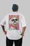 For Dog Lovers 55 Back Dog Print White Oversize T-Shirt 100% Cotton Unisex Dog Lover Premium Design - 2