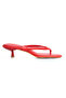 Women's Heeled Flip-Flops 6373 Red - 2