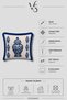 Chinese Porcelain Patterned Tasseled Babyface Woven Decorative Throw Pillow Cover - 5