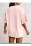 Women/Girls Smile Printed Oversize Casual T-Shirt Boyfriend - 2
