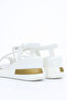Bln 310 Sandals with Stone Band Detail and Elastic Ankle Strap - 4