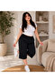 Women's Viscose Pocketless Battal Capri Relaxed Cut - Large Size