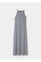 Askılı drape triko elbise - 3