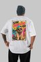 For Dog Lovers 66 White Oversize T-Shirt with Back Dog Print 100% Cotton Unisex Dog Lover Premium Design - 2