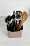 Mink 2-Compartment Countertop Spoon Holder & Functional Kitchen Organizer - 2