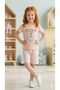 Girls' Summer T-Shirt Shorts Set Cotton Butterfly Print Casual Comfortable Two-Piece Set 2-3-4-5-6-7-8-9 Years Old - 4
