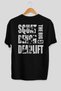 Squat Bench Deadlift Oversize Back Printed Black T-Shirt 100% Cotton Streetwear Premium Comfortable Fit