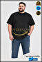 Unisex Large Size Combed Cotton T-Shirt 2Xl-6Xl 95% Cotton 5% Lycra Comfortable Fit Short Sleeve - 4