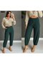 Women's High Waist Wide Leg Crepe Fabric Stylish Trousers