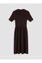 Lcw Everyday Brown Waist-Slit Knitwear Dress - 6