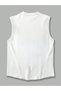 Men's Oversize Crew Neck Sleeveless Paris Print T-Shirt - Long Cut - 5