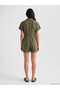 Lcw Vision Khaki Shirt Collar Women's Shorts Jumpsuit - 4