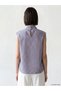 Vizyon New Season Tie Detailed Striped Women's Shirt - 4