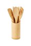 5-Piece Bamboo Kitchen Tool Set Brown 10x33.6x10.6cm - 4
