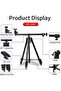 KP-2207 Travel Tripod with Mobile Phone Holder – Telescopic Camera Mount Stand for Smartphones & Cameras - 2