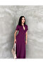 Women's Zipper Detailed Maxi Long Modal Dress - 2